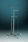 four straight arms garment rack