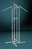 slant four arms garment rack