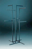 four straight arms garment rack