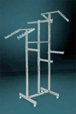 four way six arms garment rack