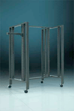 powder coated island garment rack