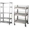 stainless steel storage display shelving