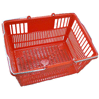 plastic shopping baskets, with metal handle