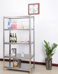 Stainless steel shelving for storage and display