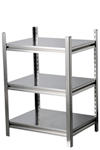 42"x18"x36" stainless steel shelving