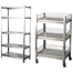 Stainless steel shelving, rivet boltless