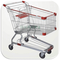 strong base frame shopping trolleys and supermarket purchasing carts