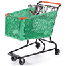 Plastic shopping trolleys and carts for supermarkets
