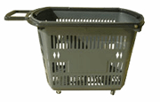 48 litre trolley baskets with casters, grey color