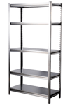 42"x18"x72" stainless steel shelving